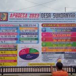 Pemasangan Banner APBDesa 2023